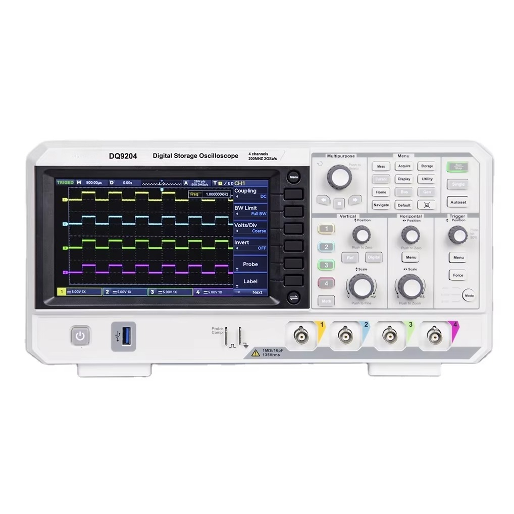 Digital Storage Oscilloscope 4 Channel 100Mhz - DQ9104 DQ9204 DIGITALE OPBERG-OSCILLOSCOPE 4 KANAAL