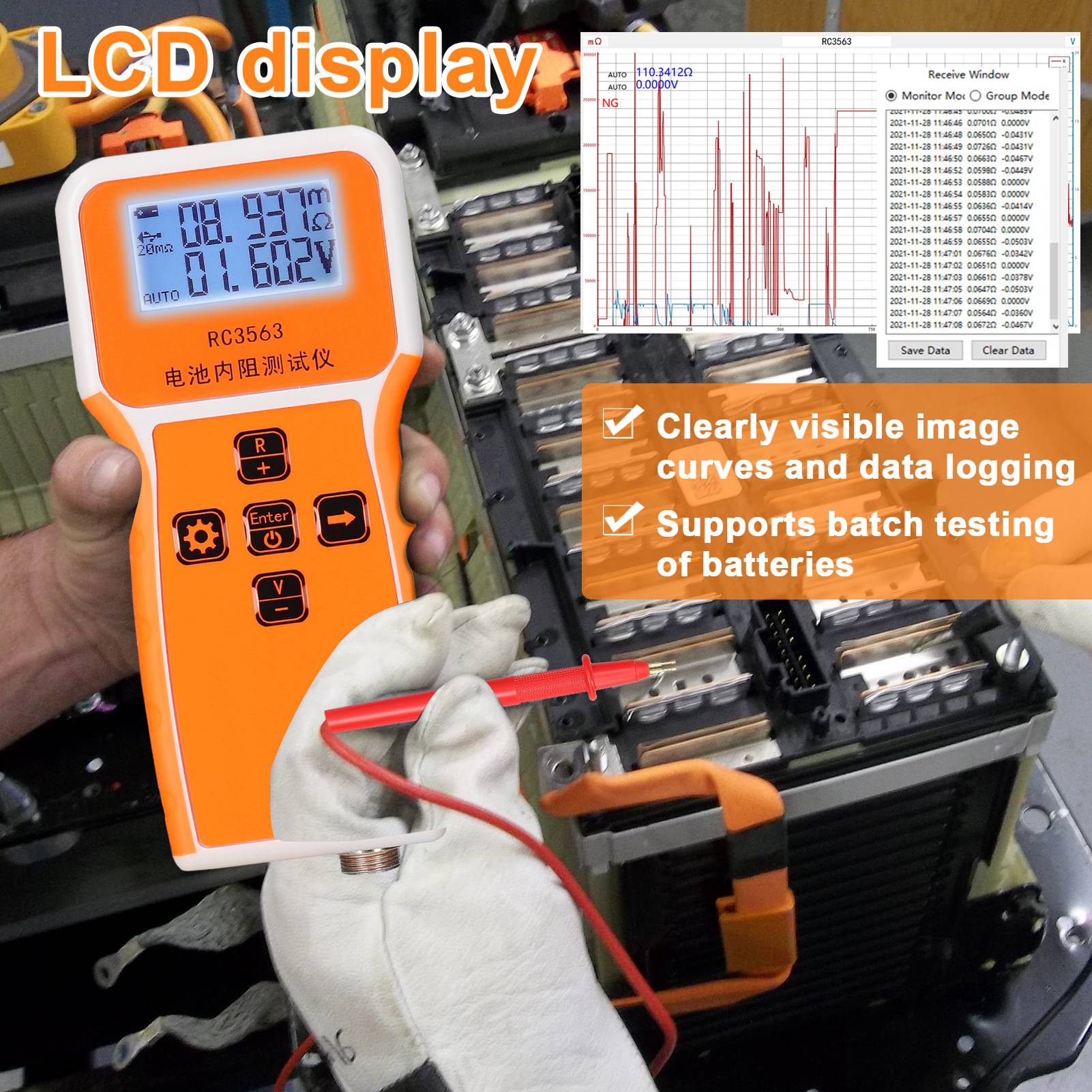 200Ohm 100V Handheld Batterij  - Battery Internal Resistance Tester Four Wire recensie en prijs