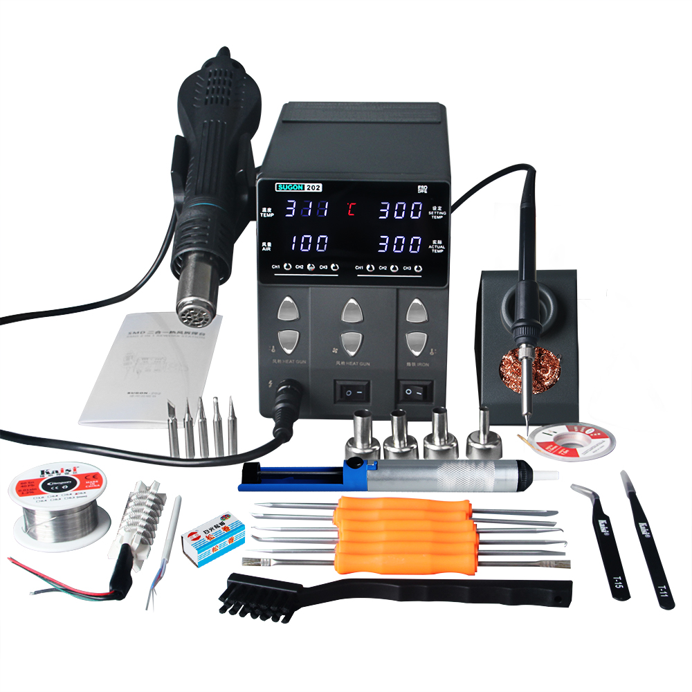 SUGON-202 760W 2 In 1 Soldeers - Smd Rework Station Hot Air Soldering 2 In 1 recensie en prijs