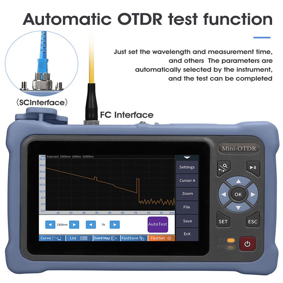 4,3 inch touchscreen MINI OTDR - Optical Time Domain Reflectometer Otdr 1310 1550Nm recensie en prijs