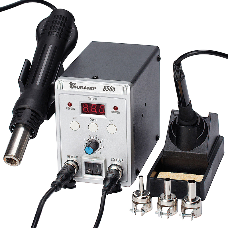 8586 700 W 2 in 1 Digitale Dis - Smd Rework Station Hot Air Soldering 2 In 1 recensie en prijs